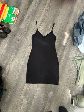 H&M Black Spaghetti Strap Mini Dress